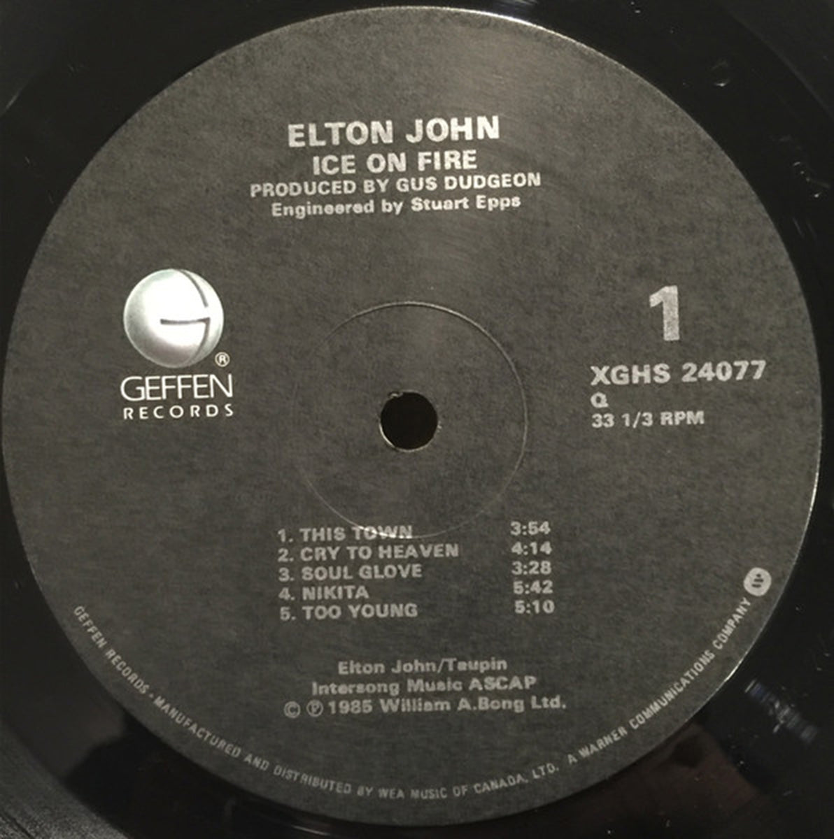 Elton John – Ice On Fire - 1985