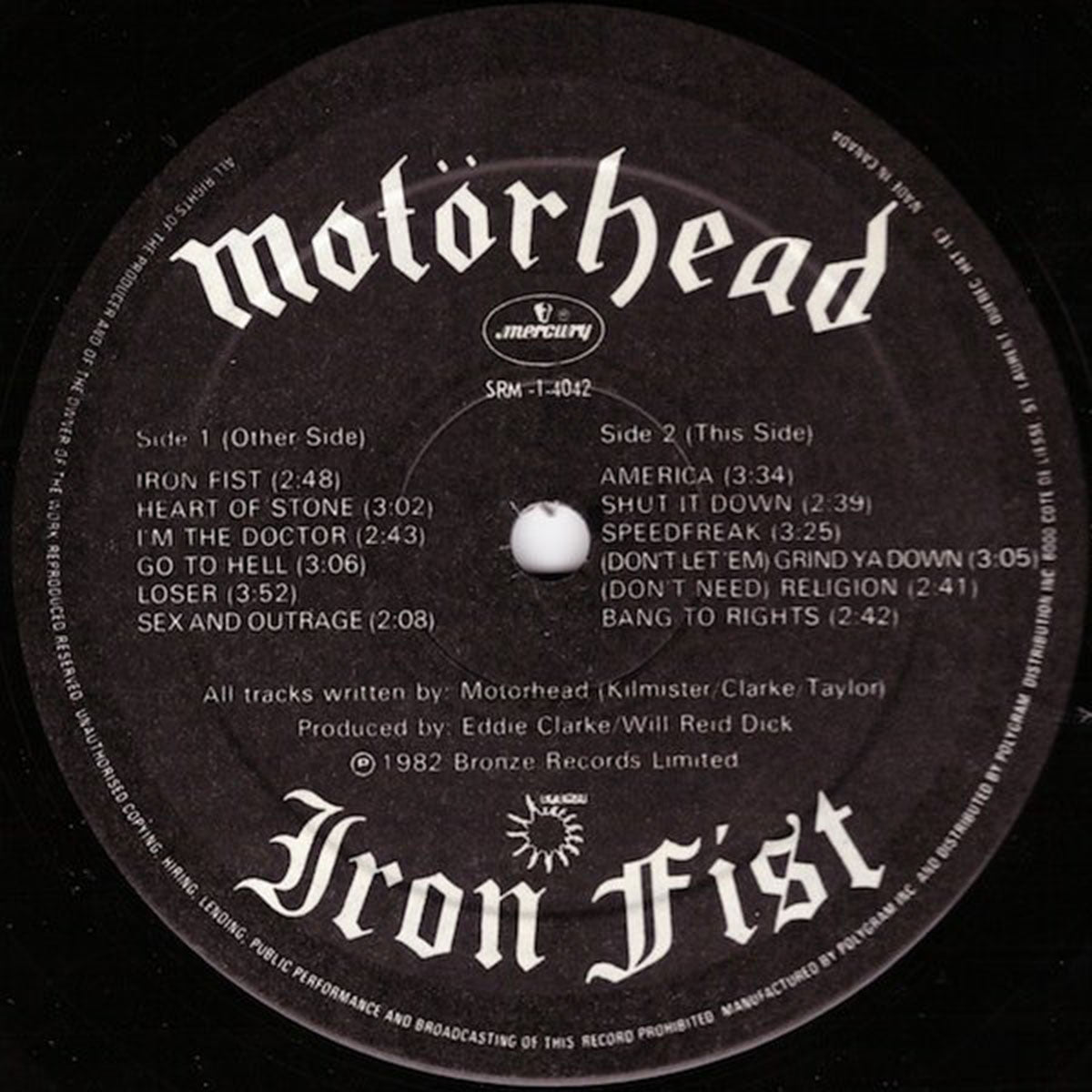 Motörhead – Iron Fist - Rare