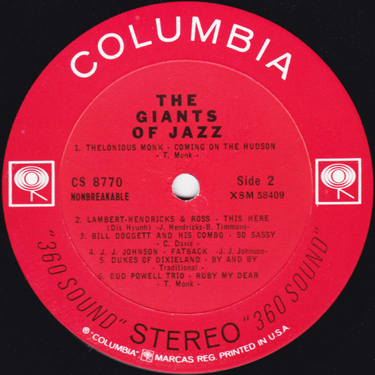 The Giants Of Jazz - 1963 US Pressing