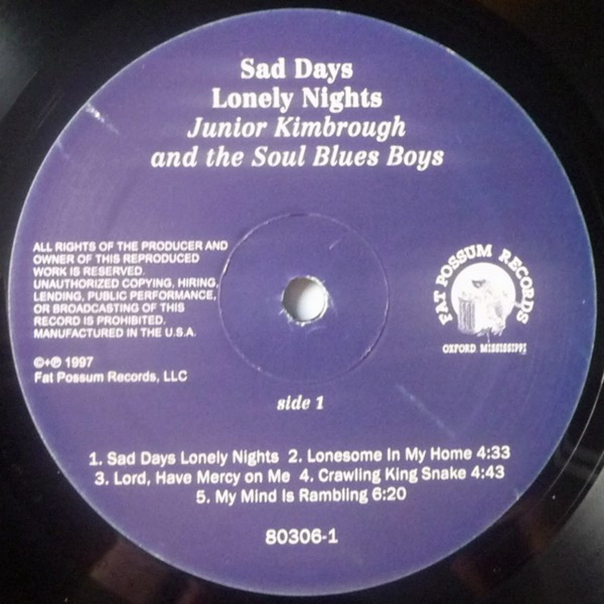 Junior Kimbrough And The Soul Blues Boys – Sad Days Lonely Nights