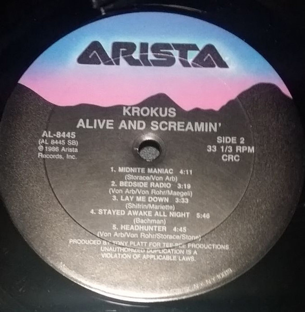 Krokus – Alive And Screamin' US Pressing -1986 Sealed!