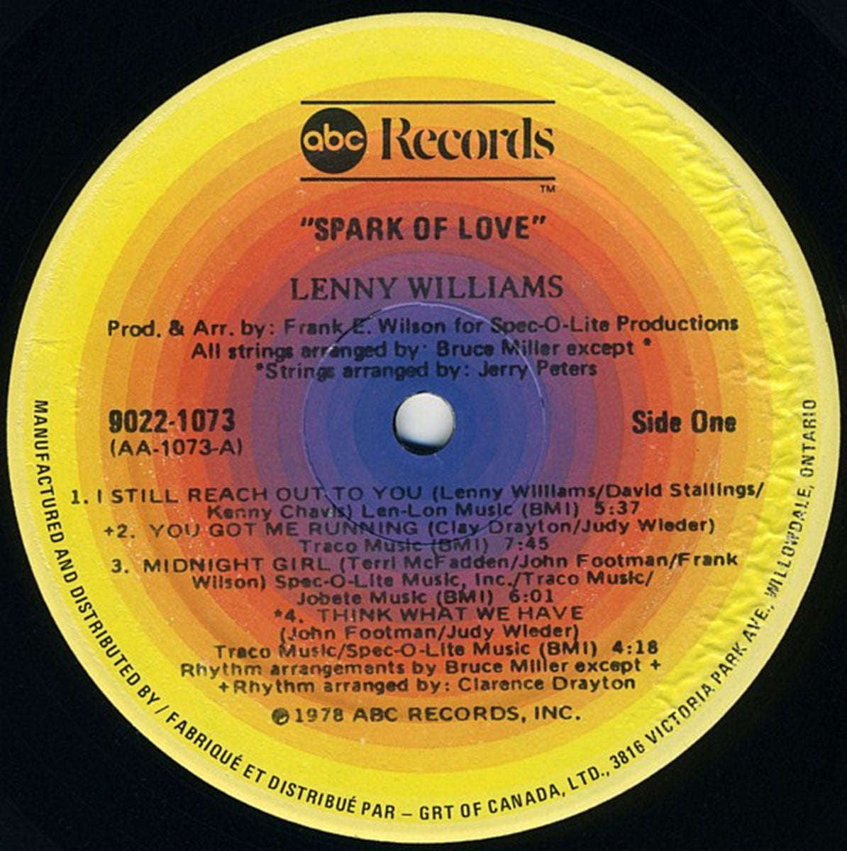 Lenny Williams – Spark Of Love - 1978 Original