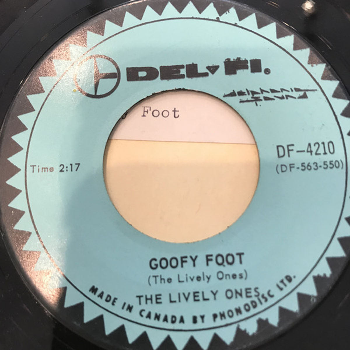 The Lively Ones – High Tide / Goofy Foot - 45 RPM - RARE