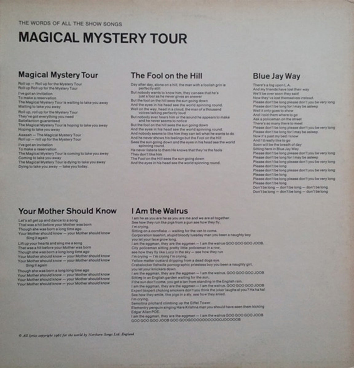 The Beatles – Magical Mystery Tour - 1967 US Pressing with Booklet!