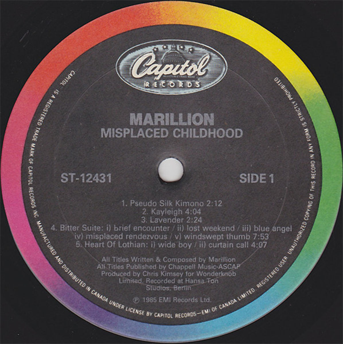 Marillion – Misplaced Childhood VinylPursuit.com