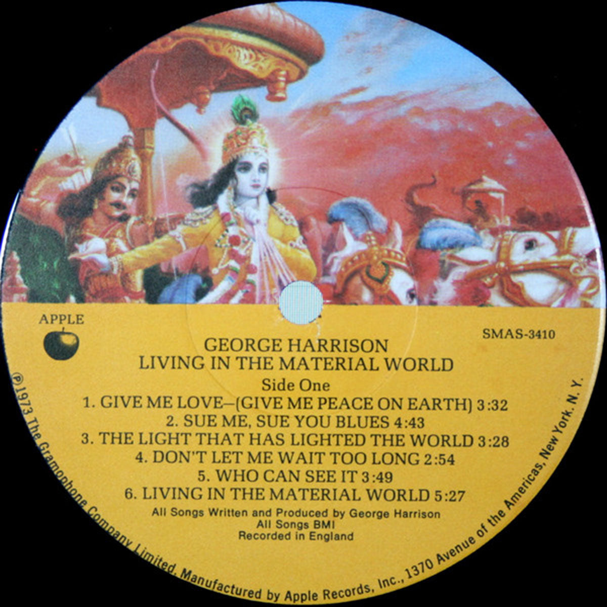 George Harrison – Living In The Material World - US Pressing