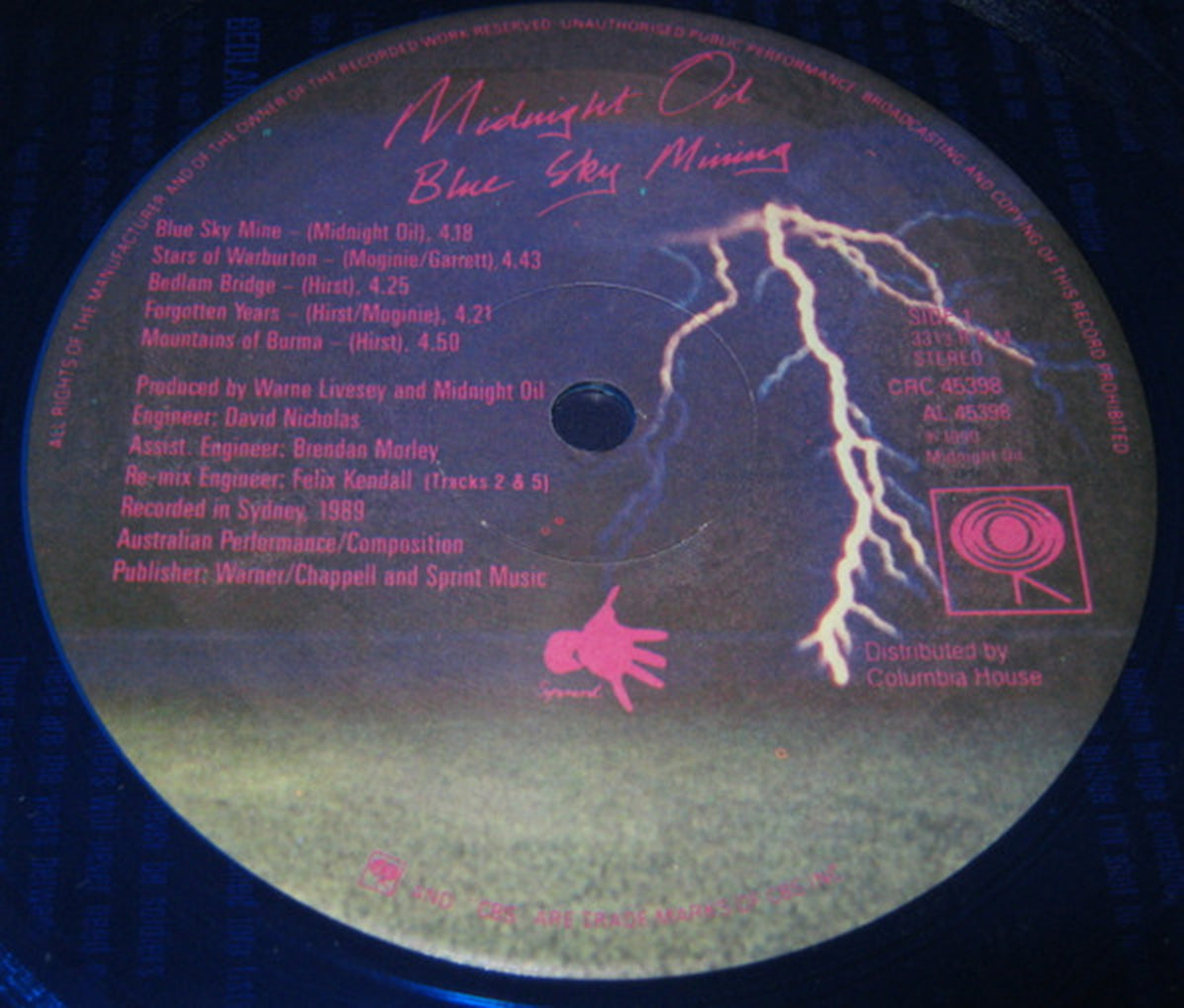 Midnight Oil – Blue Sky Mining -1990 Sealed!