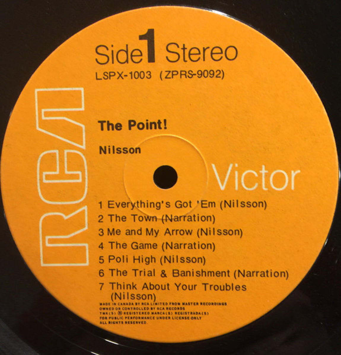 Nilsson – The Point! Rare 1971 Shrinkwrap!