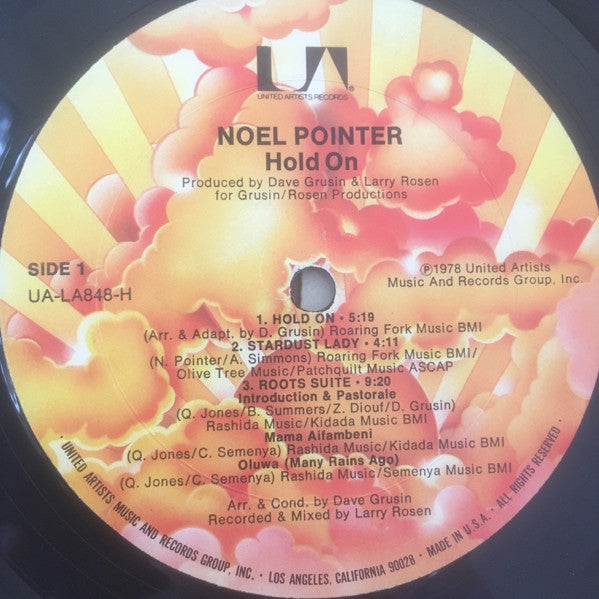 Noel Pointer – Hold On - US Pressing