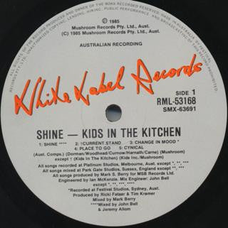 Kids In The Kitchen – Shine - 1985 Australian Pressing