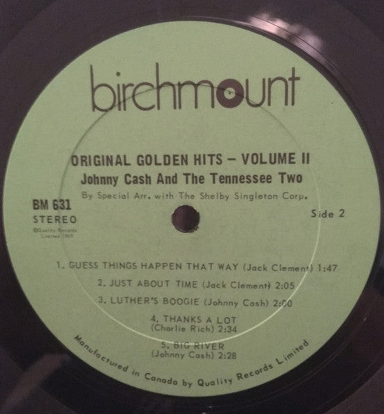 Johnny Cash – Original Golden Hits Volume II - 1969