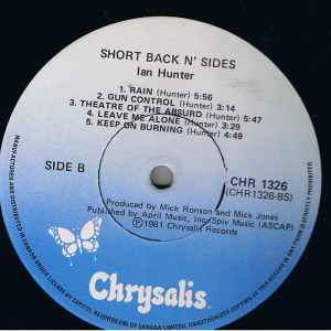 Ian Hunter – Short Back N' Sides