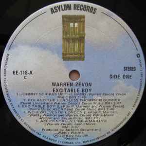 Warren Zevon – Excitable Boy - 1978 VinylPursuit.com