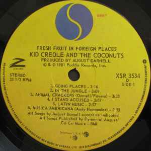 Kid Creole And The Coconuts – Fresh Fruit In Foreign Places - 1981
