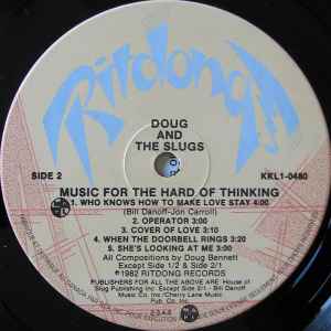 Doug And The Slugs – Music For The Hard of Thinking - 1982 VinylPursuit.com