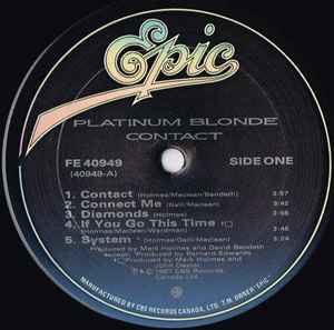 Platinum Blonde – Contact - 1987