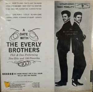 The Everly Brothers – A Date With The Everly Brothers - 1960