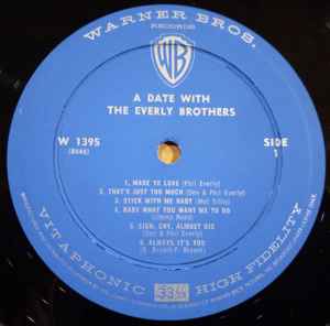 The Everly Brothers – A Date With The Everly Brothers - 1960