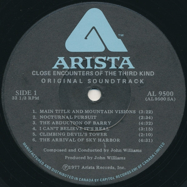 Close Encounters Of The Third Kind - John Williams - 1977 Original with 7" Disco Theme!