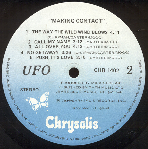UFO – Making Contact - 1983 VinylPursuit.com