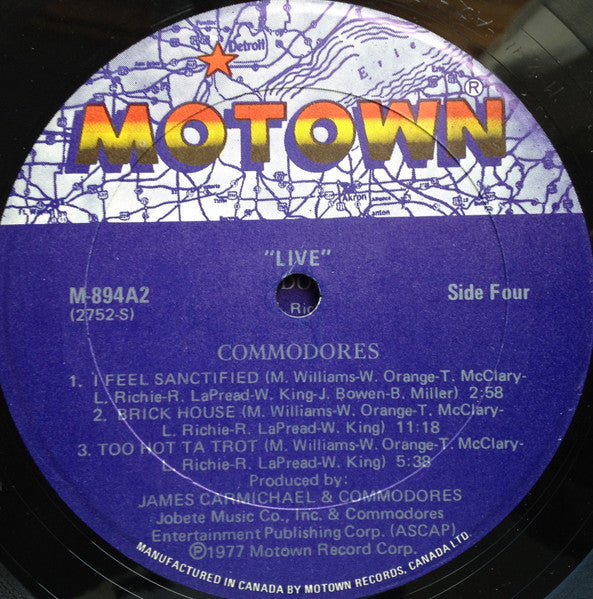 Commodores – Live! 1977 Original