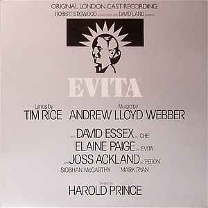 EVITA! Tim Rice, Andrew Lloyd Webber, Original London Cast Recording