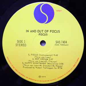 Focus – In And Out Of Focus - 1973 VinylPursuit.com