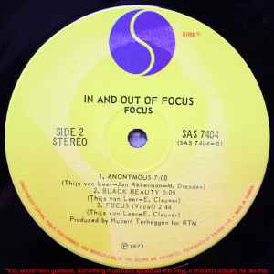 Focus – In And Out Of Focus - 1973 VinylPursuit.com