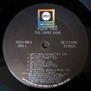 James Gang – Passin' Thru - 1972 US Pressing