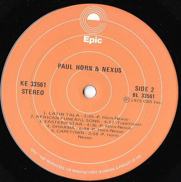 Paul Horn + Nexus – Paul Horn + Nexus