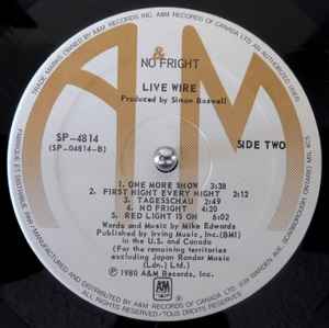 Live Wire – No Fright - 1980