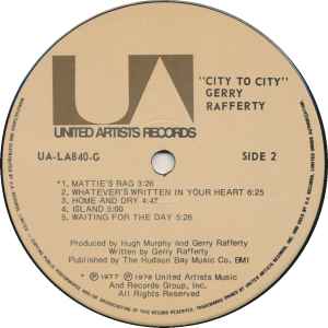 Gerry Rafferty – City To City - 1978!