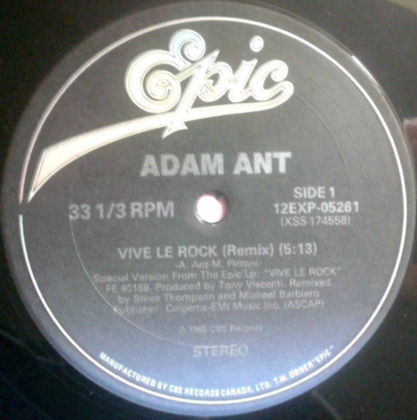 Adam Ant – Vive Le Rock (Remix)