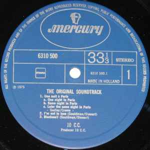 10cc – The Original Soundtrack - 1975 Netherlands Pressing