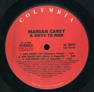 Mariah Carey & Boyz II Men – One Sweet Day - 1995 US Pressing