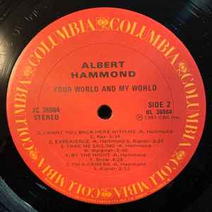 Albert Hammond – Your World And My World