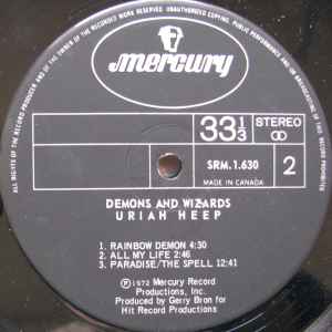 Uriah Heep – Demons And Wizards - 1972 VinylPursuit.com