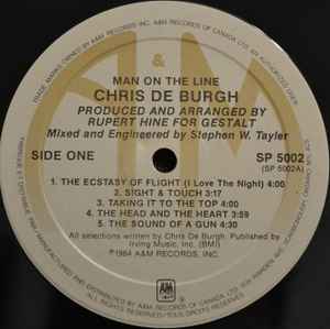 Chris de Burgh – Man On The Line - 1984