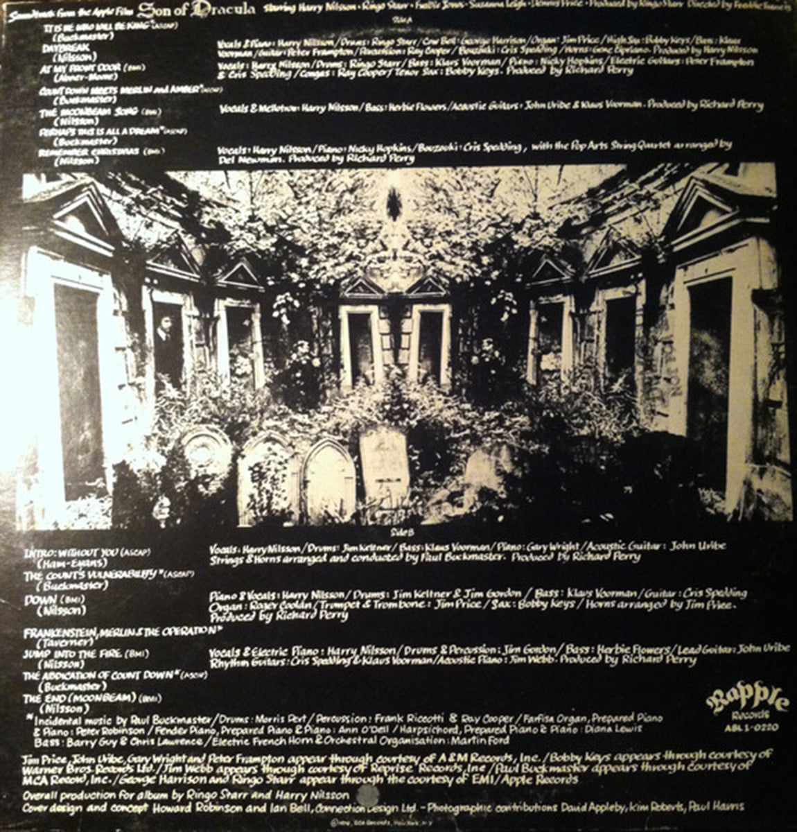 Harry Nilsson – Son Of Dracula - 1974 Double Gatefold