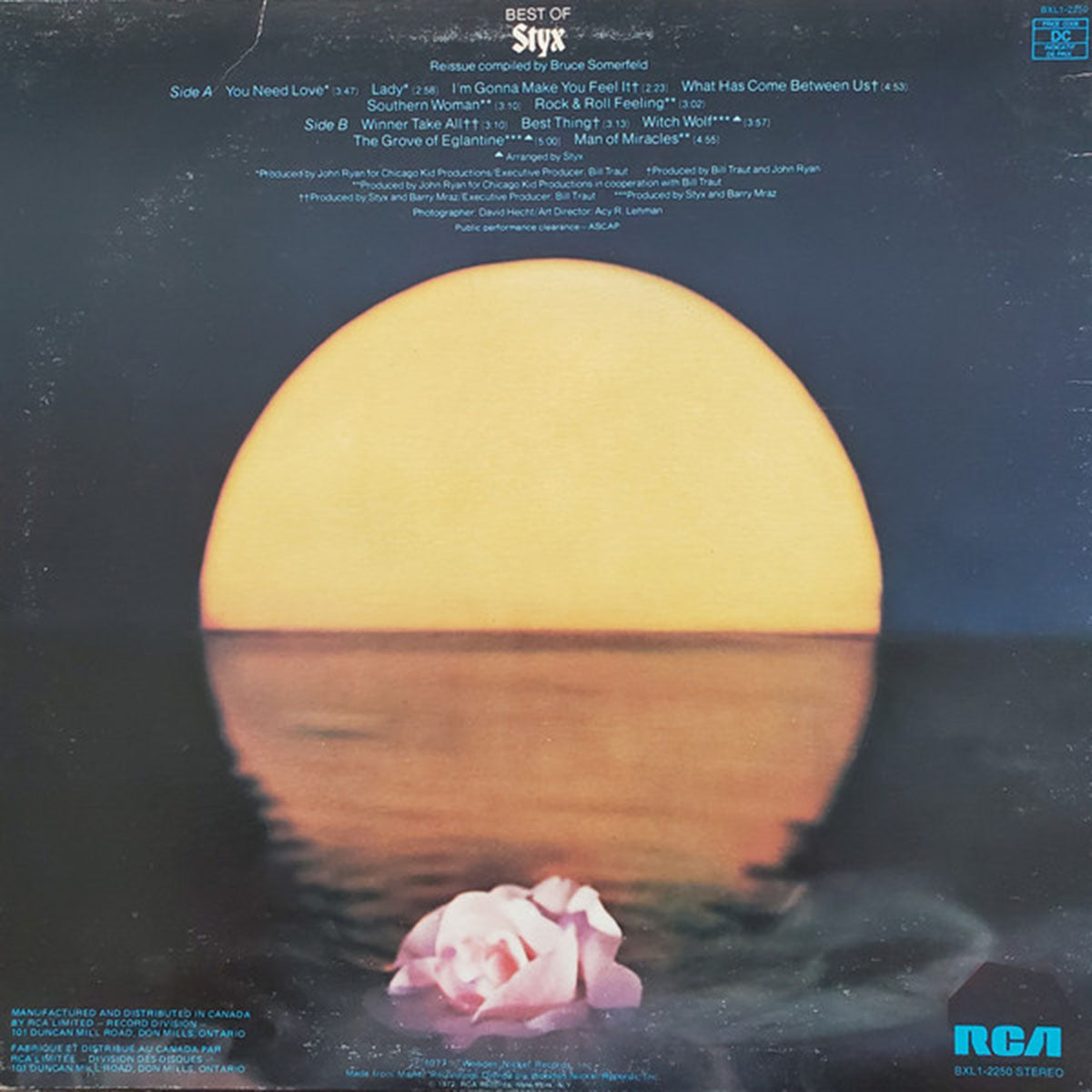 Styx – Best Of Styx - Rare Blue Vinyl