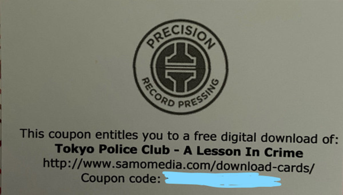 Tokyo Police Club – A Lesson In Crime - SILVER VINYL