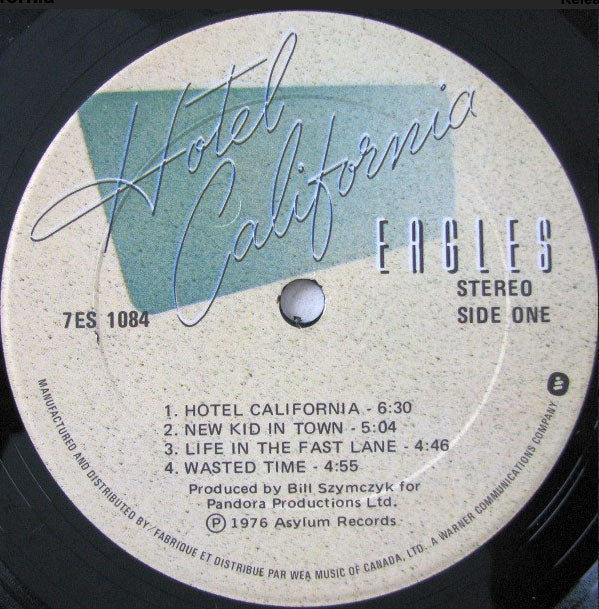 The Eagles ‎– Hotel California - 1976 w POSTER