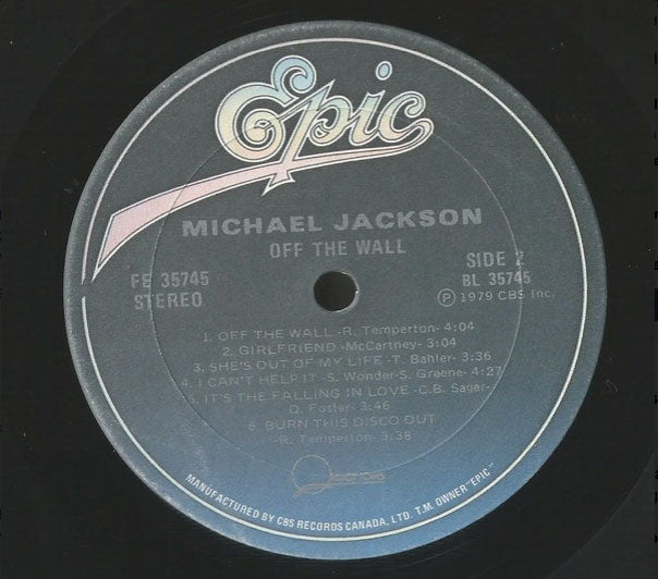 Michael Jackson ‎– Off the Wall - 1979 Original!