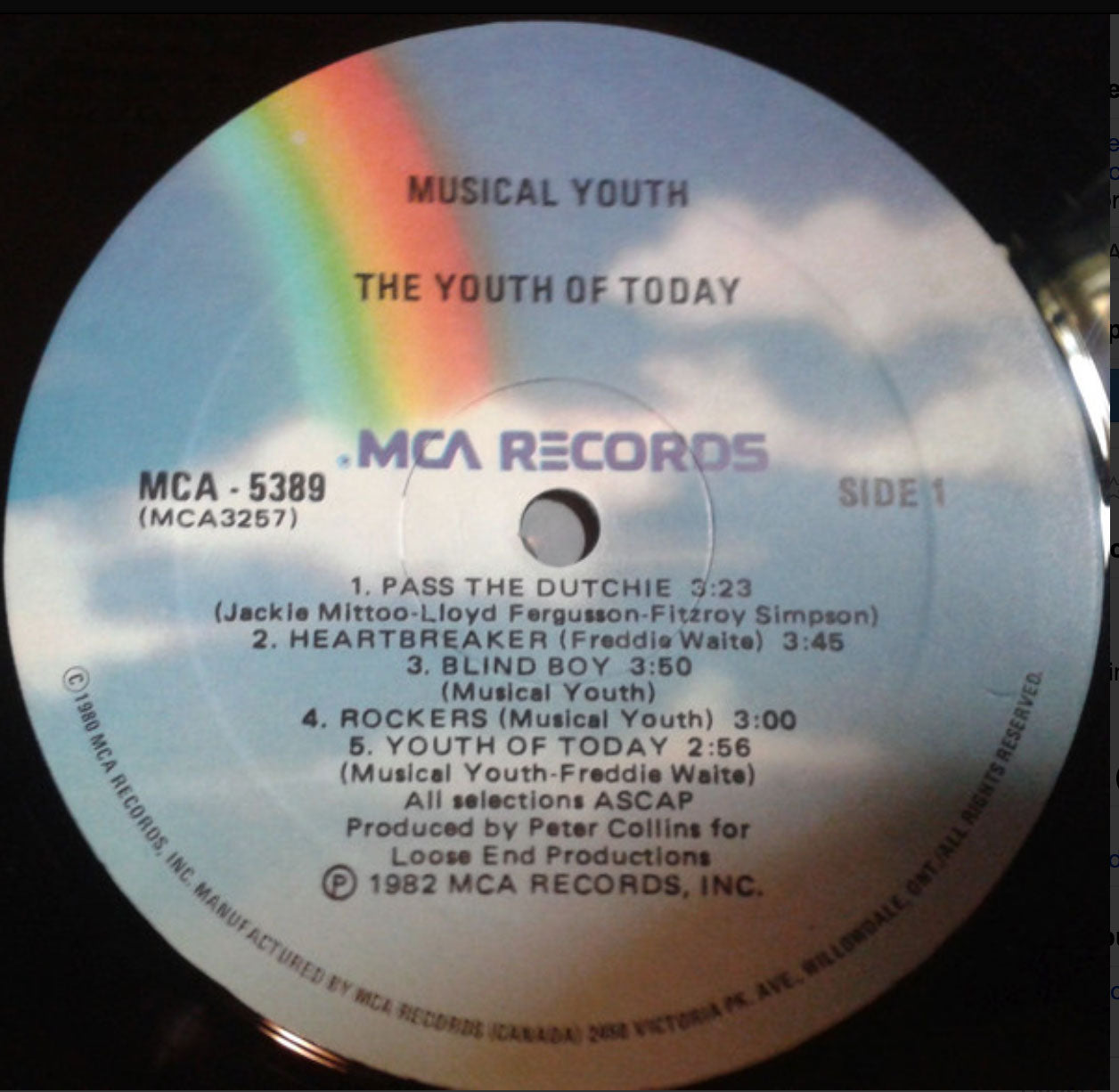 Musical Youth – The Youth Of Today - 1982 Original