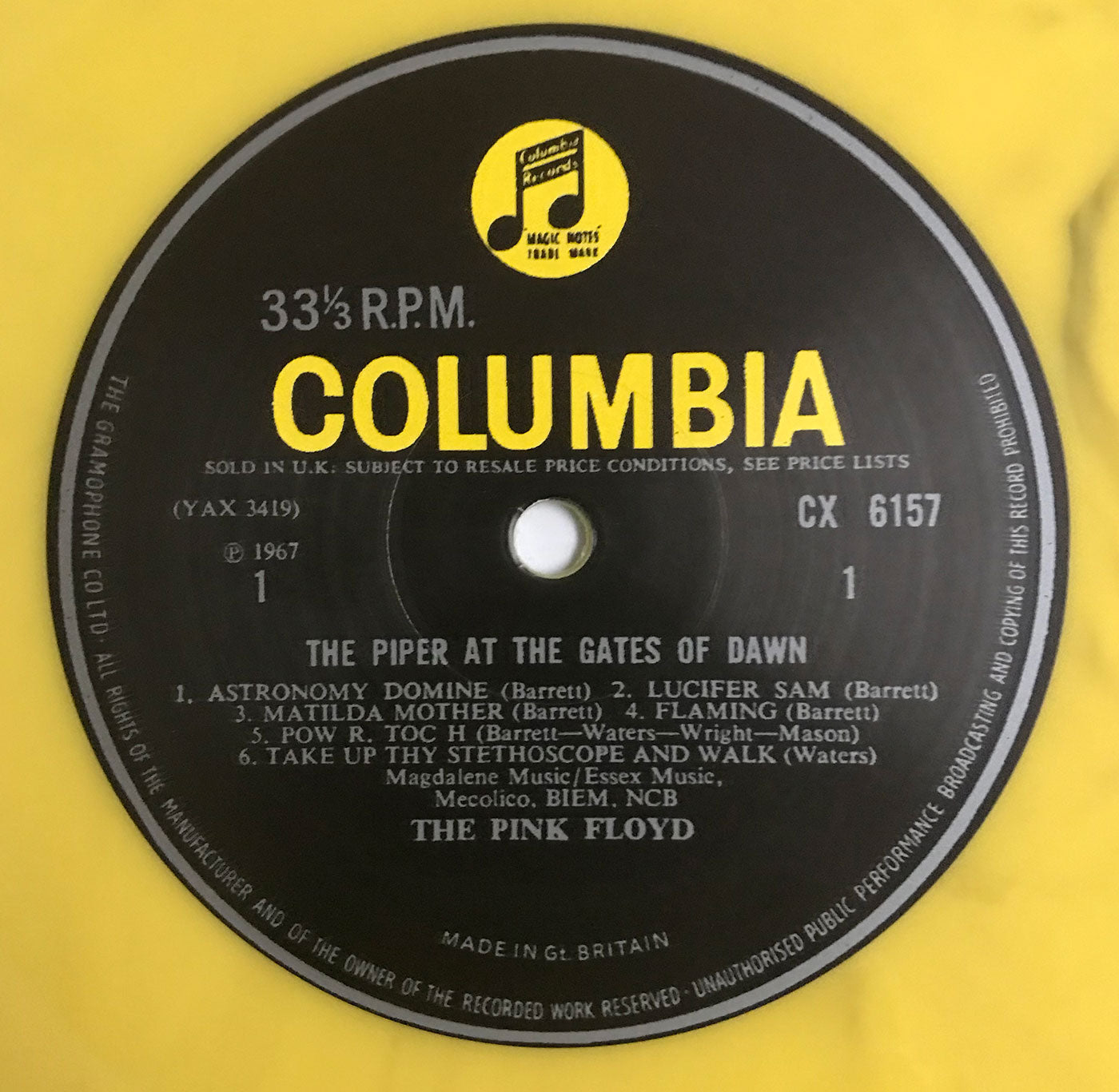 Pink Floyd – The Piper At The Gates Of Dawn - UK Mono Yellow Pressing