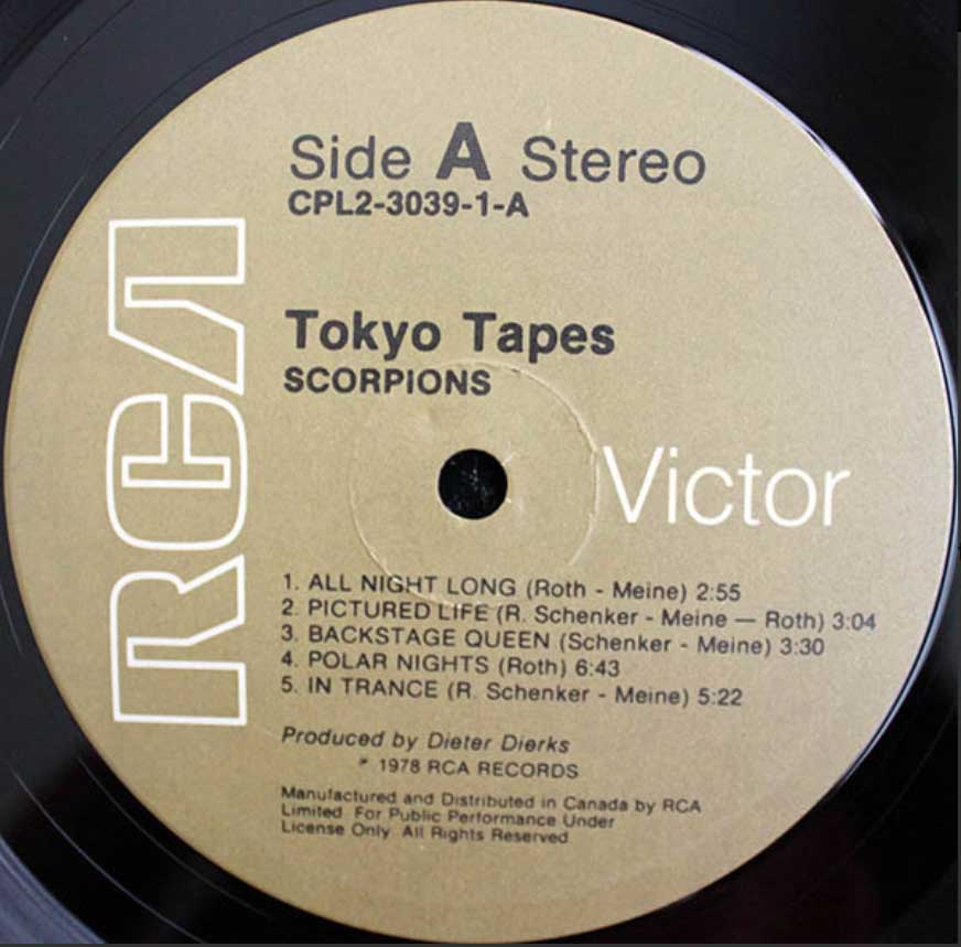 Scorpions - Tokyo Tapes - 1978 Double Album! VinylPursuit.com