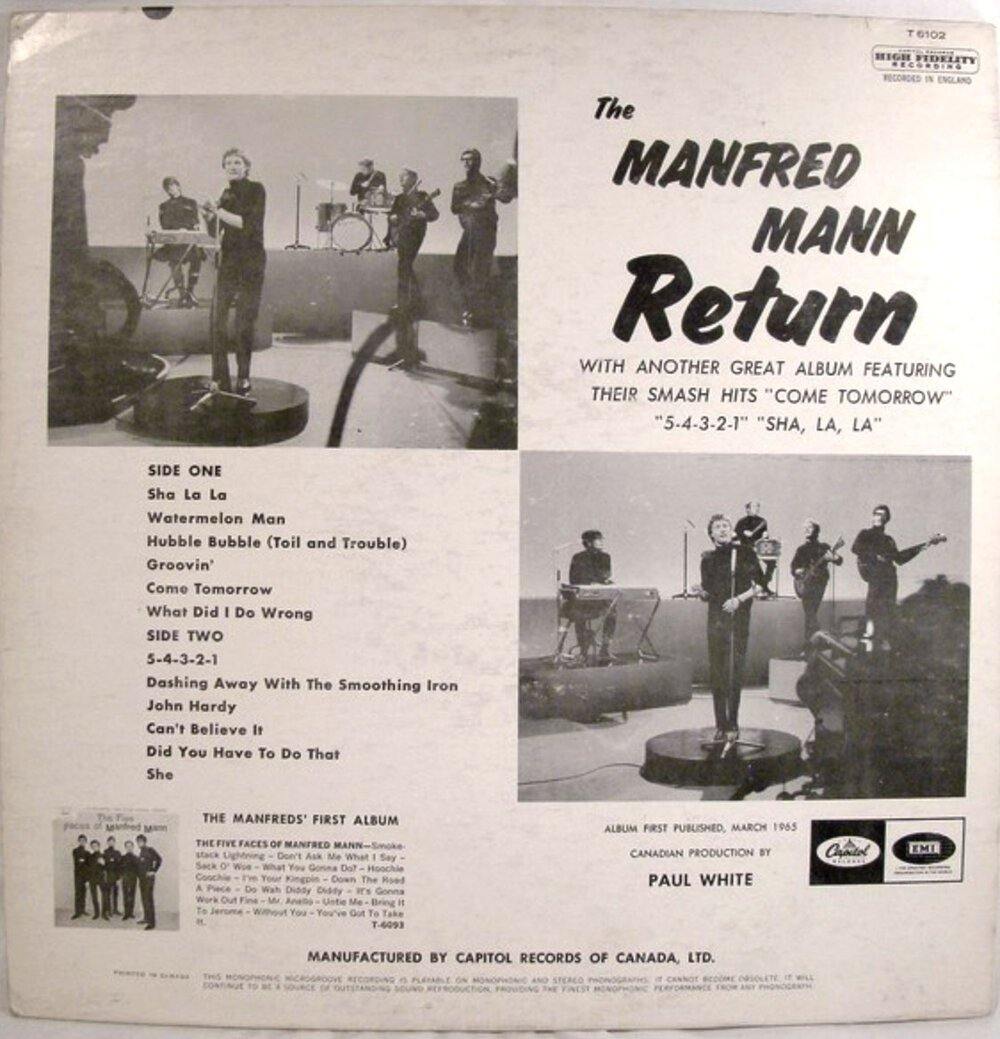 MANFRED MANN ‎– The Manfred Mann Return - VinylPursuit.com