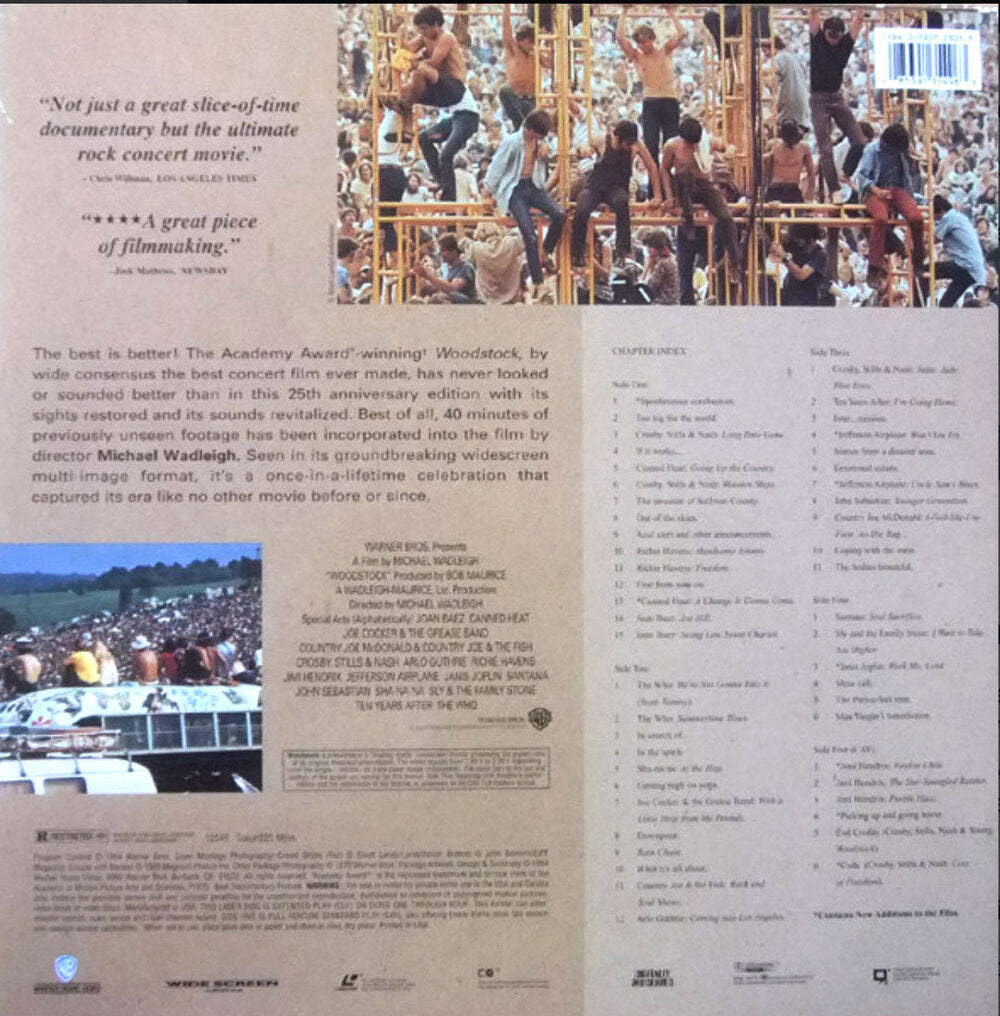 Woodstock ‎– The Director's Cut - Laserdisc
