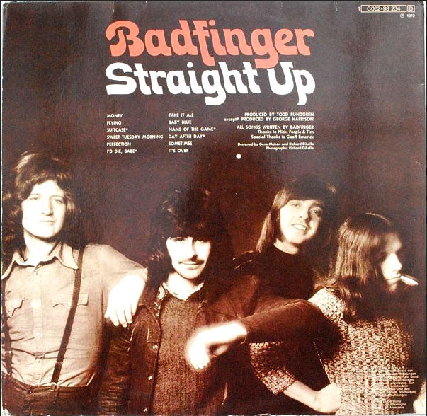 Badfinger – Straight Up - Original German Pressing