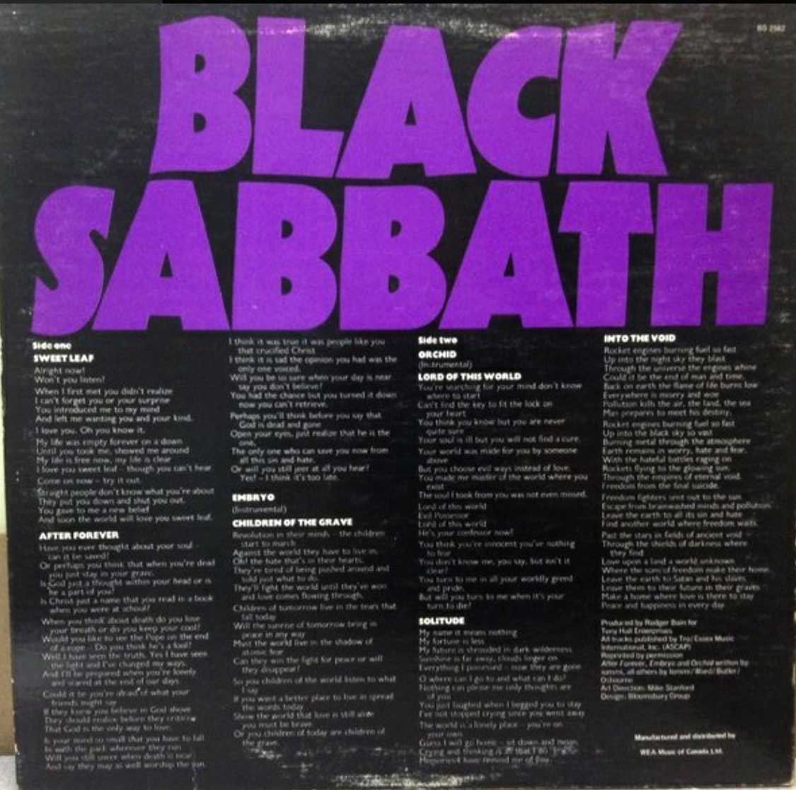 Black Sabbath - Master Of Reality - 1977 Green Label Beauty!